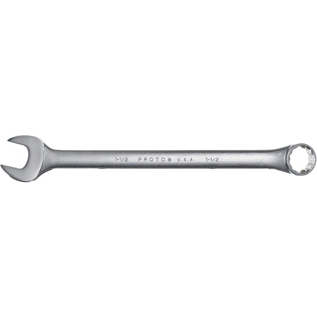 Combination Wrench, 12 Point, 1-1/2", Satin Finish