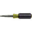 11-in-1  Multi-Bit Screwdriver/Nut Driver, 5/16"/1/4"/3/8" Drive, 7-1/4" L, Non Magnetic