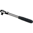 Quick-Release Rubber Grip Ratchet Wrench, 1/2" Drive, Rubber Handle