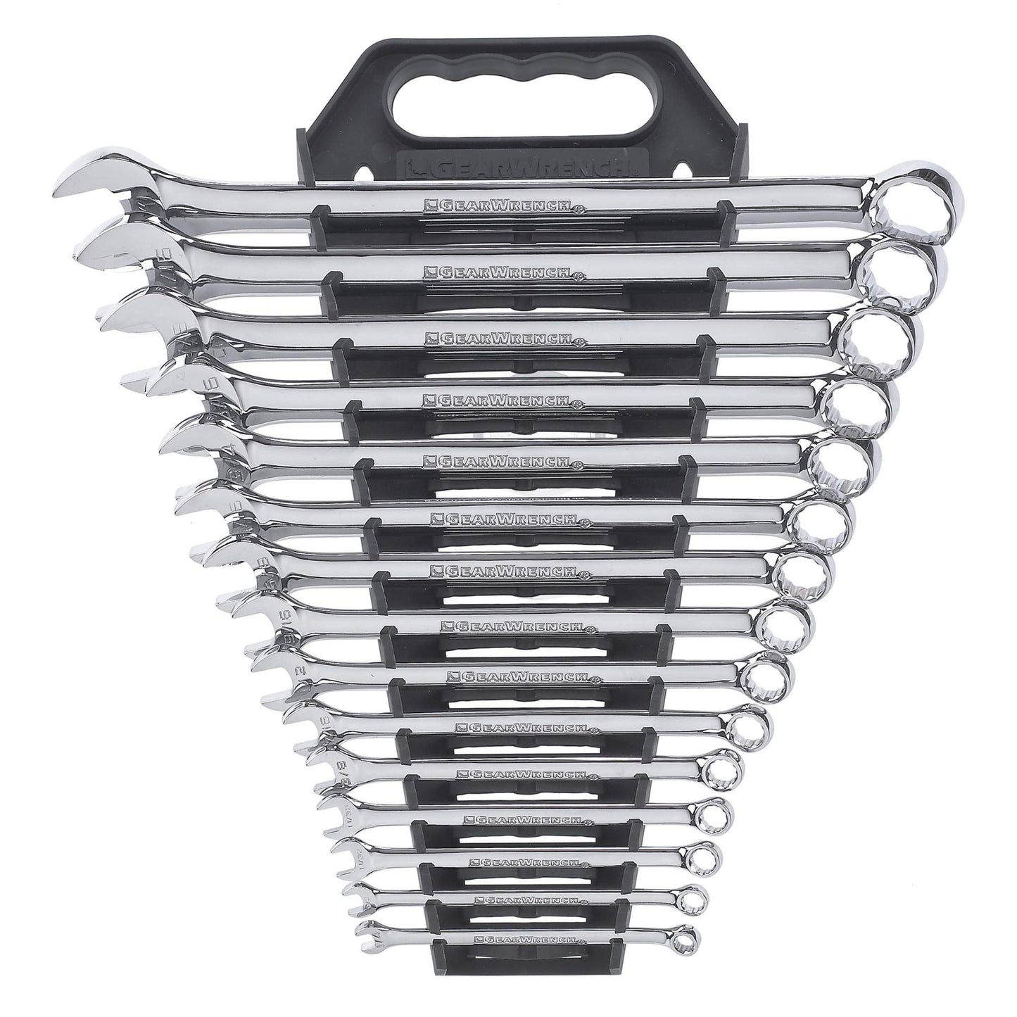 12-Point Long Pattern Wrench Set, Combination, 15 Pieces, Imperial