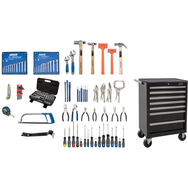 Intermediate Tool Set with Steel Chest, 112 Pieces