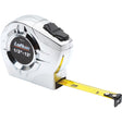 Tape Measure Chrome Engineers, 1/2" x 12', in./ft. Graduations