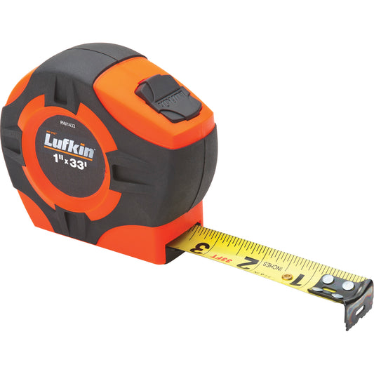 P1000 Series Measuring Tape, 1" x 33'/10 m, in./cm Graduations