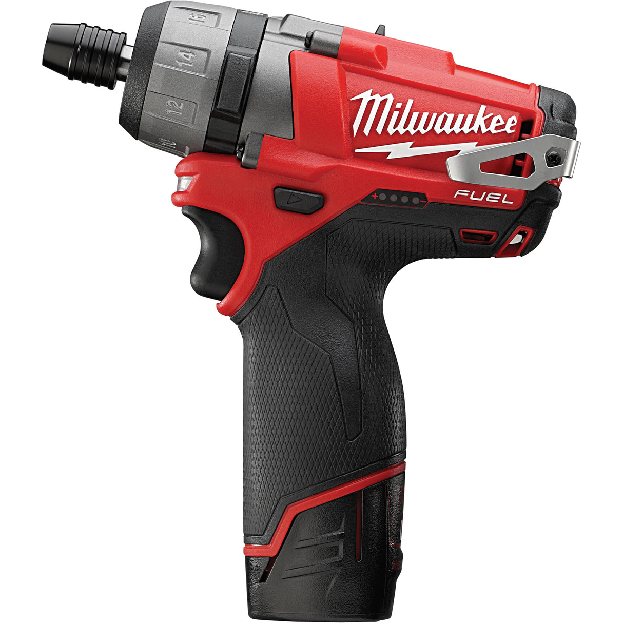 M12™ Fuel™ Hex 2-Speed Screwdriver Kit, 1/4", 12 V, 325 in-lbs Max. Torque, Lithium-Ion Battery