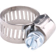 Hose Clamps - Stainless Steel Band & Zinc Plated Screw, Min Dia. 1-5/8", Max Dia. 3-1/2"