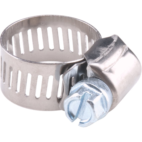 Reusable Zinc Plated Stainless Steel Clamp, Min Dia. 5/16", Max Dia. 7/8"