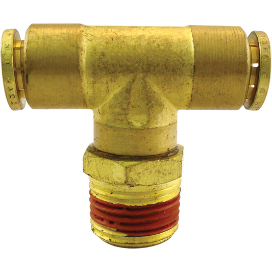 P.T.C. Swivel Male Branch Tees, Brass, 1/8"