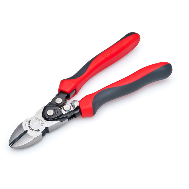 Pro Series Dual Material Diagonal Compound Action Cutting Pliers, 8" L