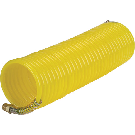 Nylon Coil Air Hose With Fittings, Air, 1/4" ID x 25' L, Nylon, 200 PSI at 23°C