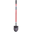 Heavy-Duty Round Point Shovel, Carbon Steel Blade, Fibreglass, Straight Handle