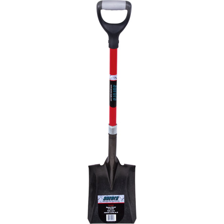 Heavy-Duty Square Shovel, Fibreglass, Carbon Steel Blade, D-Grip Handle, 29-1/2" Long
