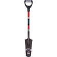 Heavy-Duty Drain Spade, Carbon Steel, 14" x 5-1/2" Blade, 29" L, D-Grip Handle