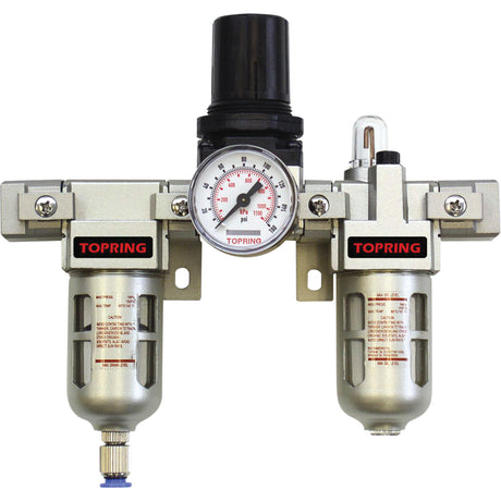 Airflo Modular Filter/Regulator & Lubricator (Gauge Included), 1/2" NPTF