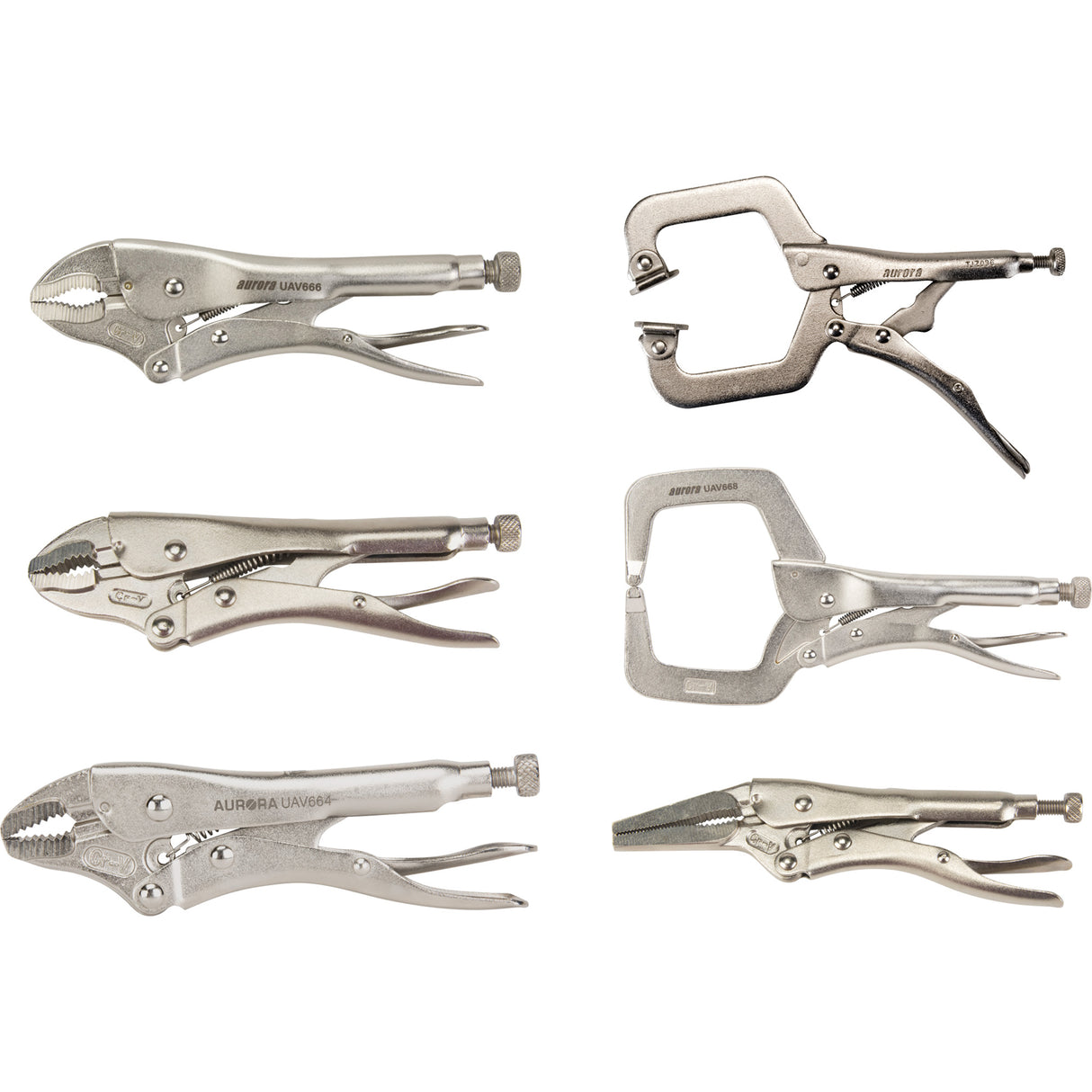 Locking Plier Set, 8 Pieces