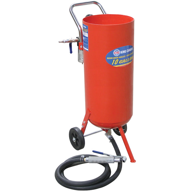 Pressure Abrasive Sandblasters, 6-25 CFM, 8.3 Gal. (10 US Gal) Tank