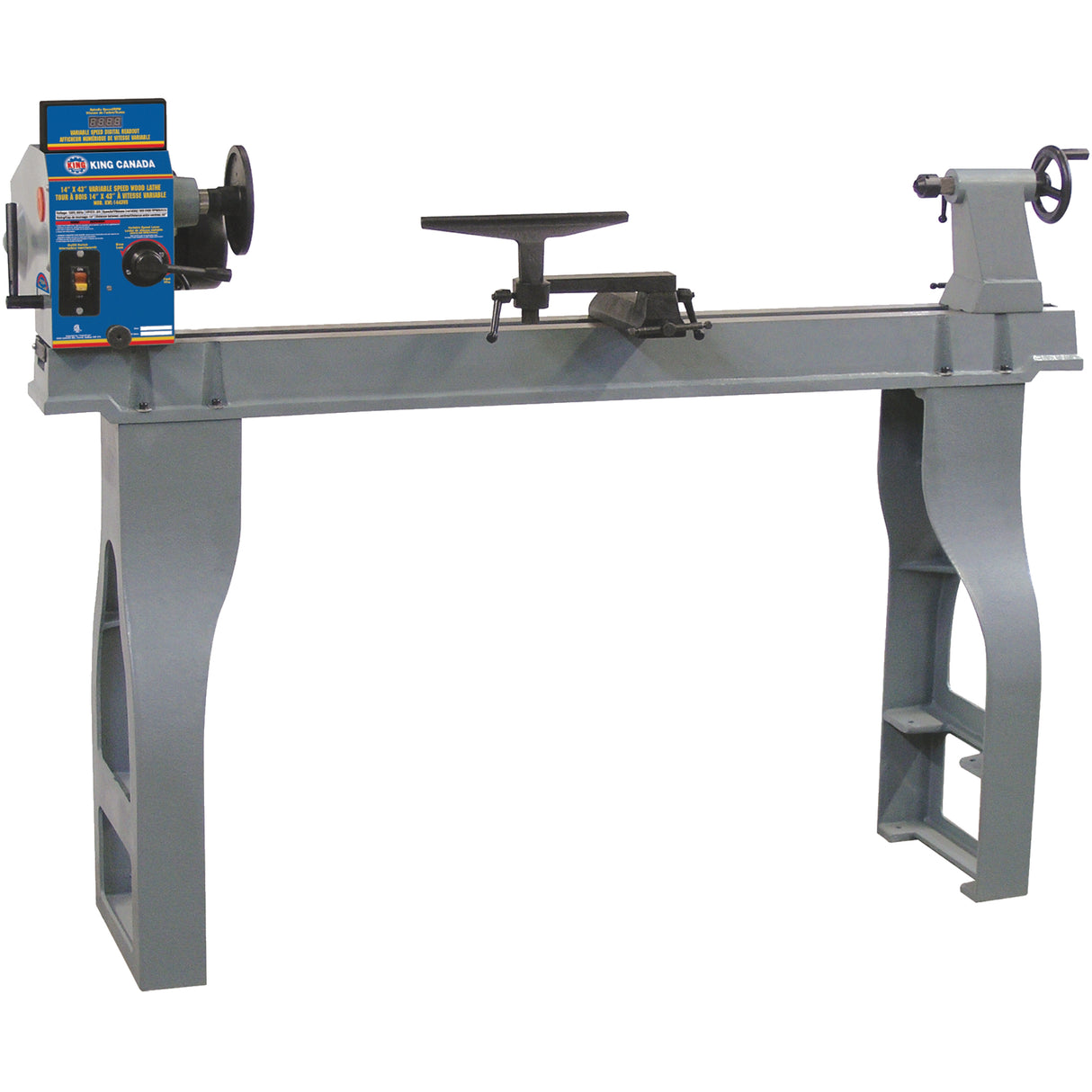 14" x 43" Variable Speed Wood Lathes with Digital Readout