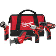 M12™ Cordless 4 Tool Combo Kit, Lithium-Ion