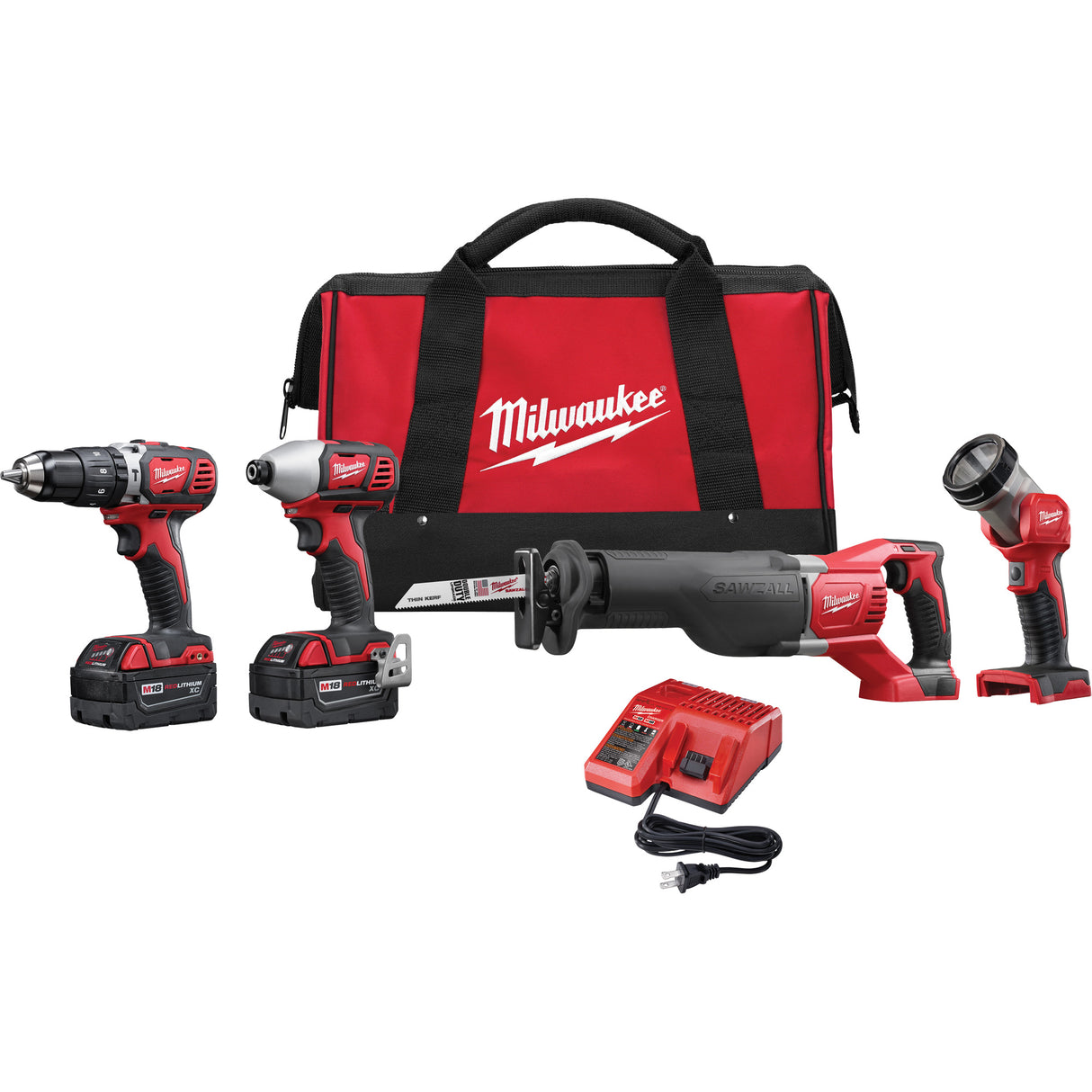 M18™ Cordless Tool Combo Kit, Lithium-Ion, 18 V