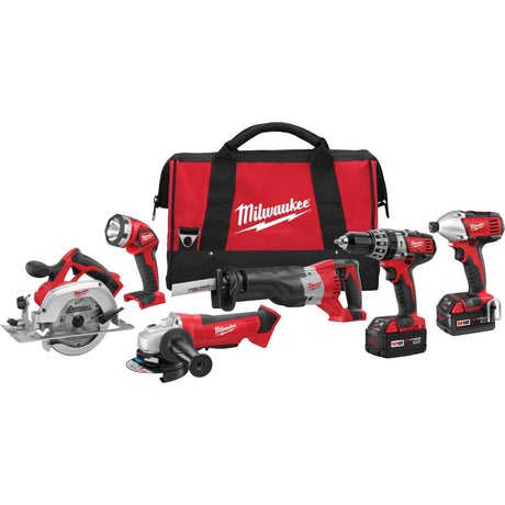 M18™ Cordless 6-Tool Combo Kit, Lithium-Ion, 18 V