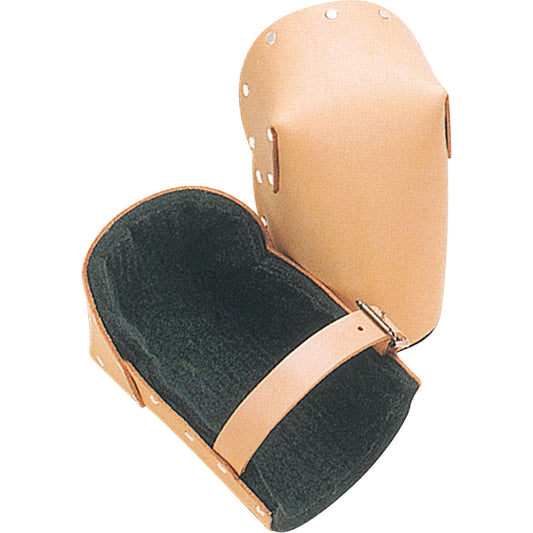Kuny's Hard Shell Knee Pads, Buckle Style, Leather Caps, Foam Pads