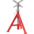 V Head Low Pipe Stand # VJ-98, 51-96 cm Height Adjustment, 12" Max. Pipe Capacity, 2500 lbs. Max. Weight Capacity