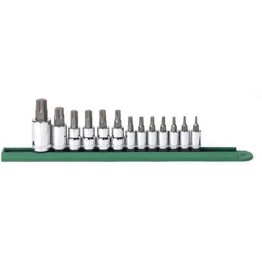 Bit Socket Set, Torx®, 1/2"/1/4"/3/8" Drive, 13 Pcs