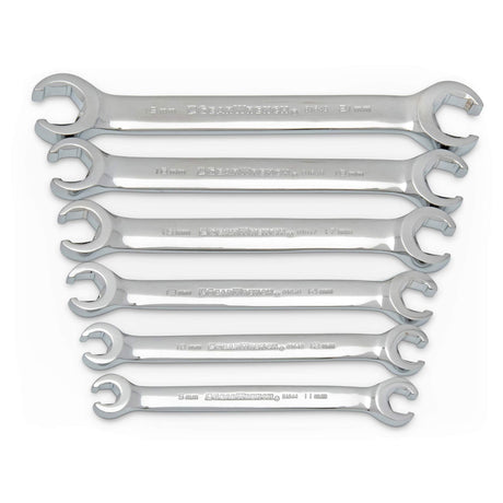 Wrench Set, Flare Nut, 6 Pieces, Metric
