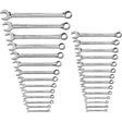 90-Tooth Reversible Ratcheting Wrench, Combination, 28 Pieces, Imperial and Metric