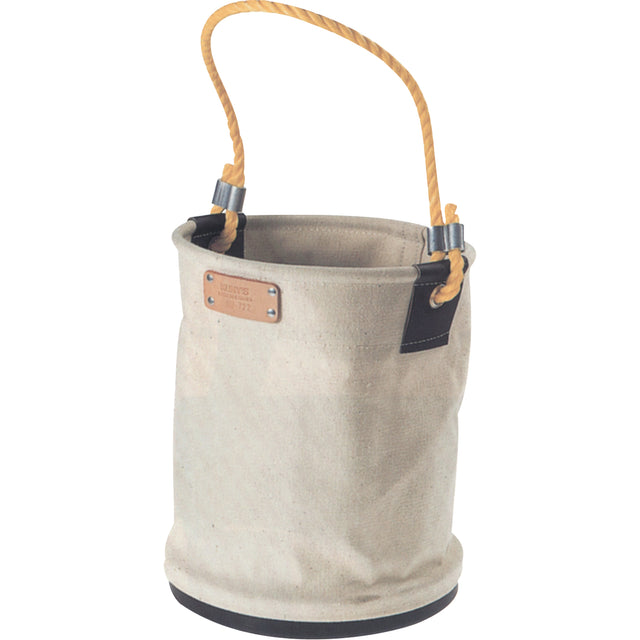 Heavy-Duty Buckets, 11" L x 11" W x 16" H, Canvas, Beige