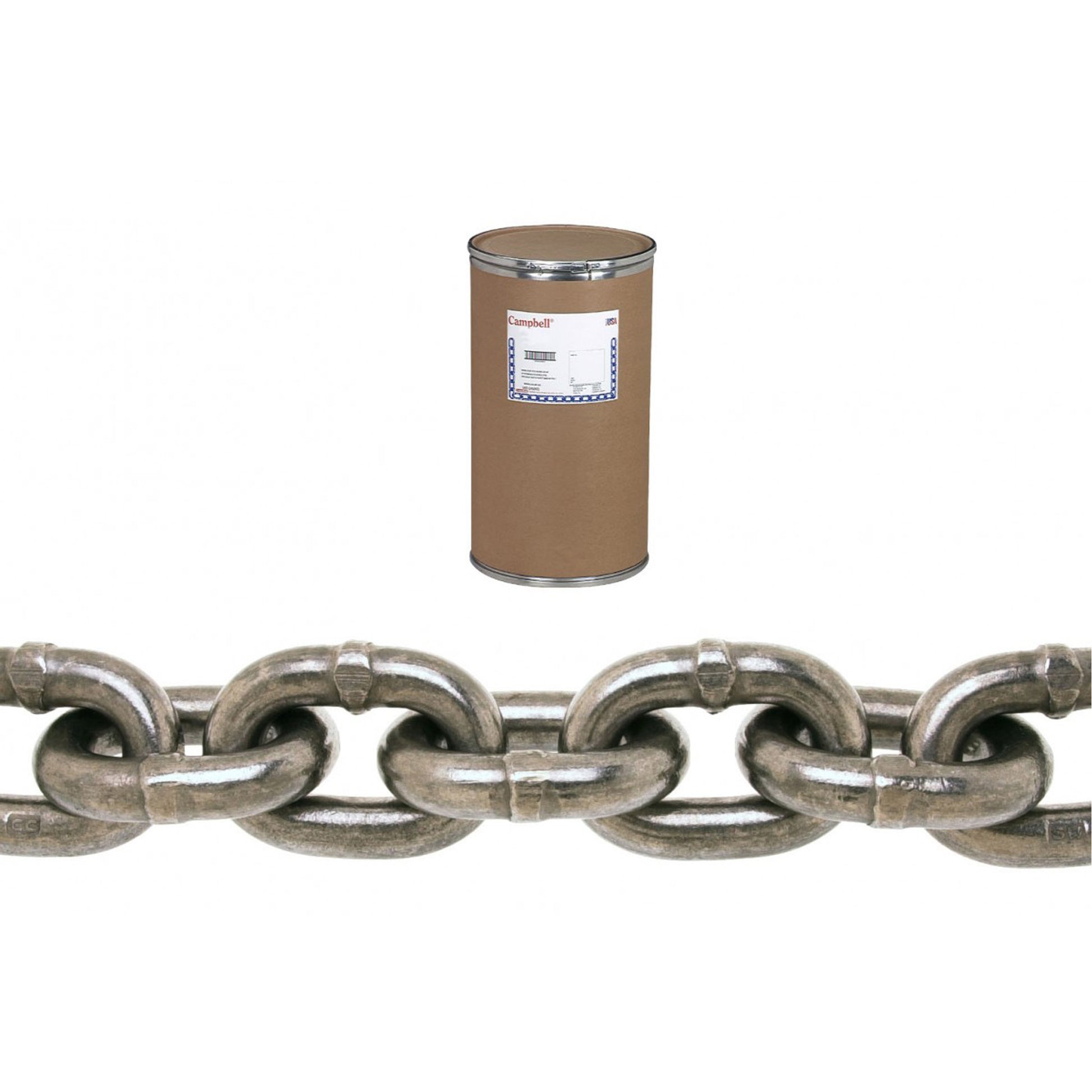 Sweep Chain, 5/8" x 150' (45.7 m) L, 15800 lbs. (7.9 tons) Load Capacity