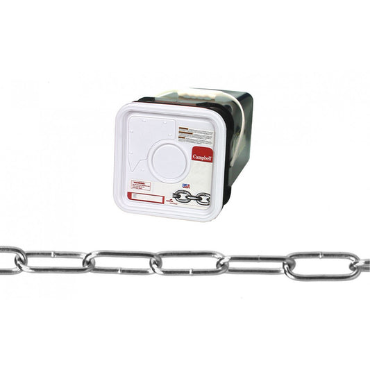 Handy Link Chain, Low Carbon Steel, #120 x 500' (152.4 m) L, 255 lbs. (0.1275 tons) Load Capacity