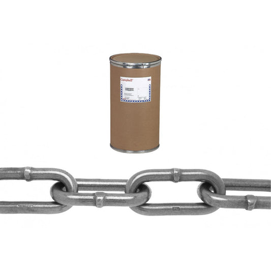 Marine Trawl Long Link Chain, Heat-Treated Alloy Steel, 1/2" x 300' (91.4 m) L, Grade 80, 12000 lbs. (6 tons) Load Capacity