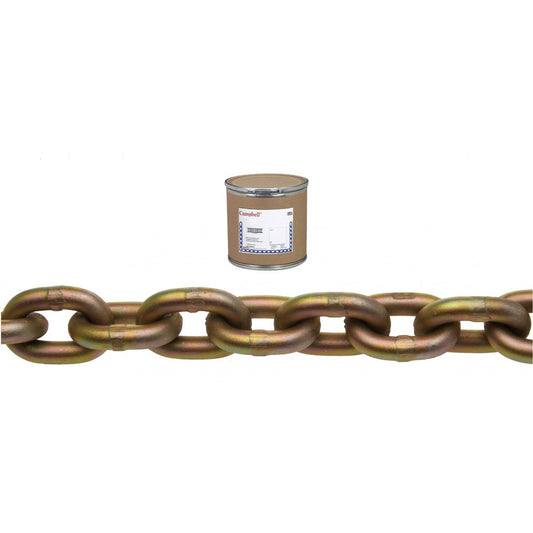 Campbell® Transport Chain, Heat-Treated Carbon Steel, 3/8" x 200' (60.96 m) L, Grade 70, 6600 lbs. (3.3 tons) Load Capacity