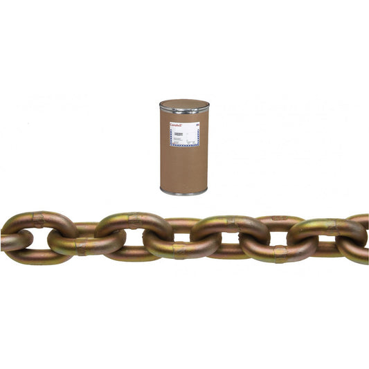 Campbell® Transport Chain, Heat-Treated Carbon Steel, 7/16" x 300' (91.4 m) L, Grade 70, 8750 lbs. (4.375 tons) Load Capacity