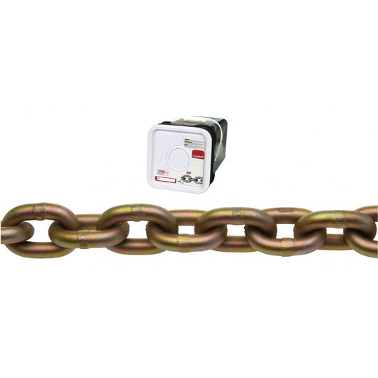 Campbell® Transport Chain, Heat-Treated Carbon Steel, 1/4" x 65' (19.8 m) L, Grade 70, 3150 lbs. (1.575 tons) Load Capacity