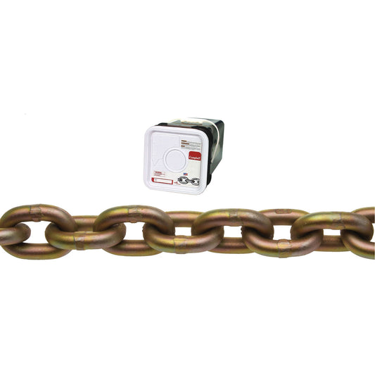 Campbell® Transport Chain, Heat-Treated Carbon Steel, 3/8" x 45' (13.7 m) L, Grade 70, 6600 lbs. (3.3 tons) Load Capacity