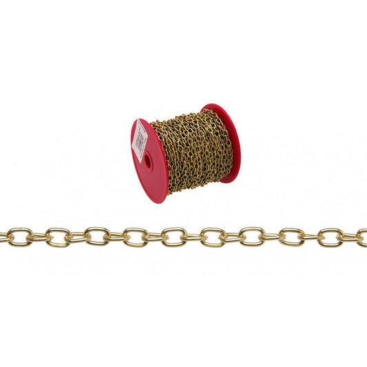 Craft Oval Link Chain, #19 x 82' (25 m) L, 3 lbs. (0.0015 tons) Load Capacity
