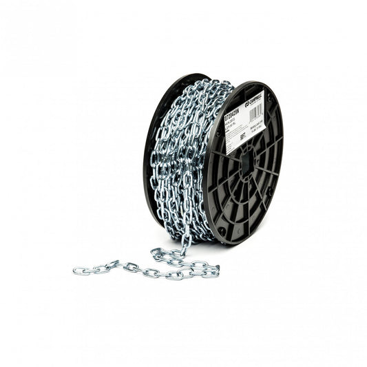 Decorator Chain, Steel, #4 x 90' (27.4 m) L, 70 lbs. (0.035 tons) Load Capacity