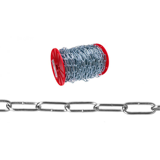 Handy Link Chain, Low Carbon Steel, #120 x 175' (53.3 m) L, 255 lbs. (0.1275 tons) Load Capacity