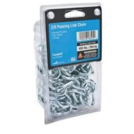 Proof Coil Chain, 3/16" x 10' (3.048 m) L, Grade 30, 800 lbs. (0.4 tons) Load Capacity