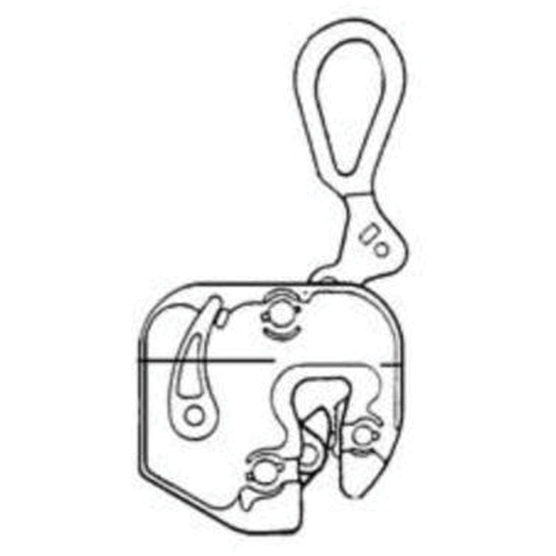 GXL Plate Clamp, 4000 lbs. (2 tons), 1/16" - 7/8" Jaw Opening