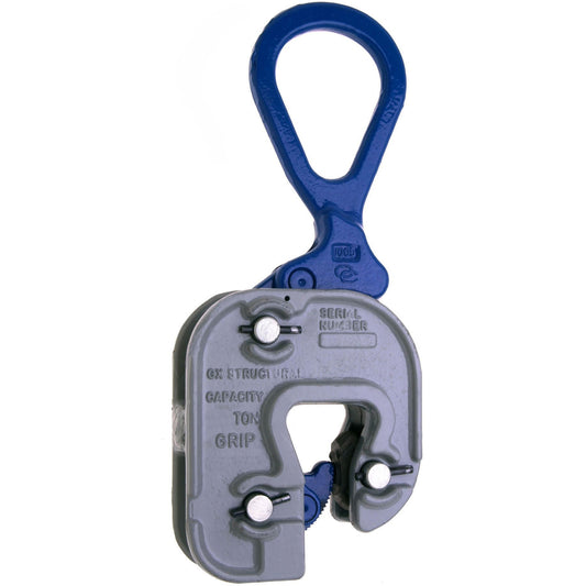 GX Structural Short Leg Plate Clamp, 2000 lbs. (1 tons), 1/16" - 3/4" Jaw Opening