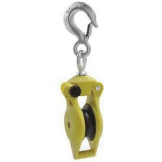 Hand Line Utility Block with Latched Swivel Hook