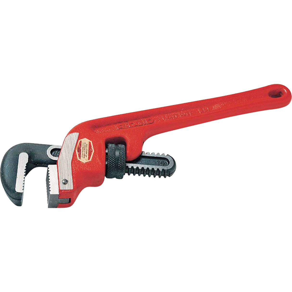 End Pipe Wrench #E-10, 1-1/2" Jaw Capacity, 10" Long, Powder Coated Finish