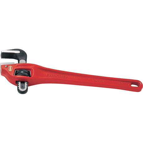 Heavy-Duty Offset Pipe Wrench #24, 3" Jaw Capacity, 24" Long, Powder Coated Finish