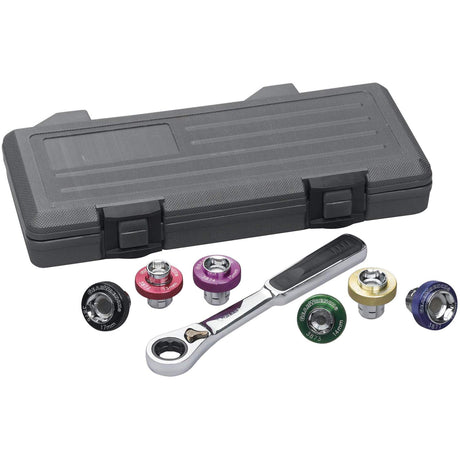 6 Point Magnetic Oil Drain Plug Metric Socket Set