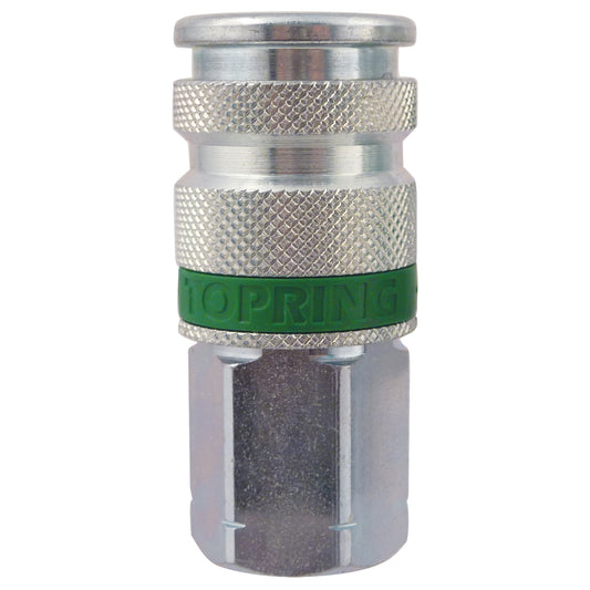 Quiksilver Ultraflo 3/8" Female Interchange Coupler, Steel