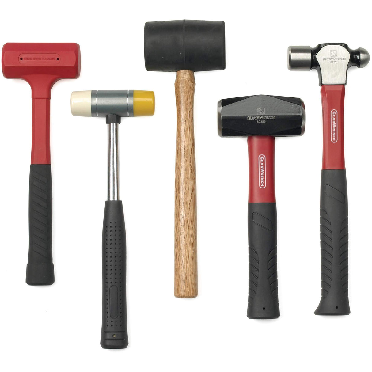 Hammer & Mallet Set, 5 Pieces