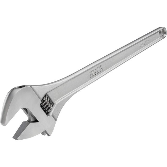 Adjustable Wrench, 6" L, 3/4" Max Width, Chrome
