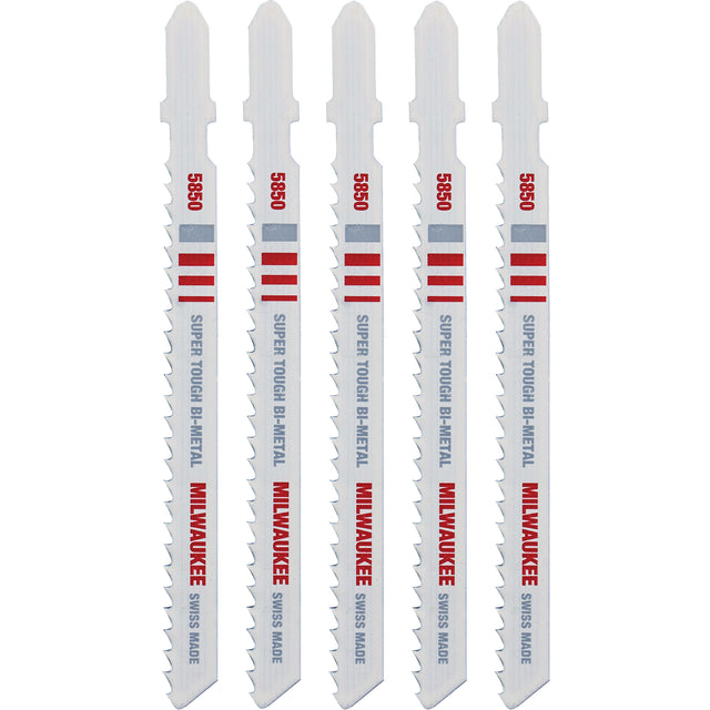 Jigsaw Blade, Bi-Metal, T-Shank, 4" L, 8 TPI